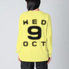 XlebreknitのWednesday, 9th October Big Long Sleeve T-Shirt