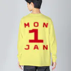 XlebreknitのMonday, 1st January ビッグシルエットロングスリーブTシャツ