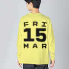 XlebreknitのFriday, 15th March Big Long Sleeve T-Shirt