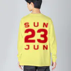 XlebreknitのSunday, 23rd June Big Long Sleeve T-Shirt