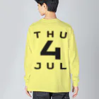 XlebreknitのThursday, 4th July ビッグシルエットロングスリーブTシャツ