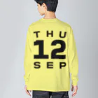 XlebreknitのThursday, 12th September ビッグシルエットロングスリーブTシャツ