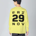 XlebreknitのFriday, 29th November ビッグシルエットロングスリーブTシャツ