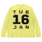 XlebreknitのTuesday, 16th January ビッグシルエットロングスリーブTシャツ