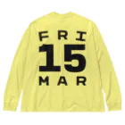 XlebreknitのFriday, 15th March Big Long Sleeve T-Shirt