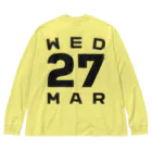 XlebreknitのWednesday, 27th March Big Long Sleeve T-Shirt