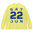 XlebreknitのSaturday, 22nd June Big Long Sleeve T-Shirt