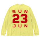 XlebreknitのSunday, 23rd June Big Long Sleeve T-Shirt