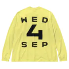 XlebreknitのWednesday, 4th September Big Long Sleeve T-Shirt