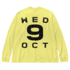 XlebreknitのWednesday, 9th October Big Long Sleeve T-Shirt