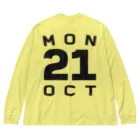 XlebreknitのMonday, 21st October Big Long Sleeve T-Shirt