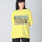 YS VINTAGE WORKSのスペインで販売されたスイスチーズ 1950年代　リトグラフ Big Long Sleeve T-Shirt