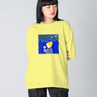 .michiko.のキャンドルとぼく ビッグシルエットロングスリーブTシャツ