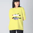 EASEのひもの文鳥 Big Long Sleeve T-Shirt