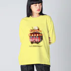 Train Kids! SOUVENIR SHOPの盆踊り電車 ビッグシルエットロングスリーブTシャツ