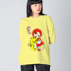 麻琴 (Makoto)のなんでもとらい！寅年文化人形 Big Long Sleeve T-Shirt