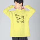 akane_art（茜音工房）のゆるチワワ（クリア） Big Long Sleeve T-Shirt