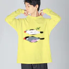 EASEのひもの文鳥 Big Long Sleeve T-Shirt