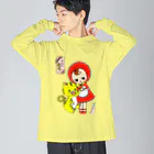 麻琴 (Makoto)のなんでもとらい！寅年文化人形 Big Long Sleeve T-Shirt