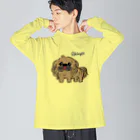 CHOSANAの笑うペキニーズ(茶) Big Long Sleeve T-Shirt