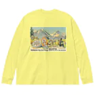 YS VINTAGE WORKSのスペインで販売されたスイスチーズ 1950年代　リトグラフ Big Long Sleeve T-Shirt