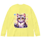 Stellaのアメショーのメイちゃん　キュート猫シリーズ Big Long Sleeve T-Shirt