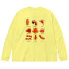 みにゃ次郎のあかういんなーずかん Big Long Sleeve T-Shirt