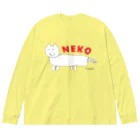 ぞうちゃんショップのねこ（小2） ビッグシルエットロングスリーブTシャツ