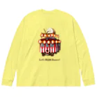 Train Kids! SOUVENIR SHOPの盆踊り電車 ビッグシルエットロングスリーブTシャツ