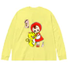 麻琴 (Makoto)のなんでもとらい！寅年文化人形 ビッグシルエットロングスリーブTシャツ