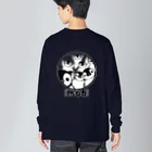 ぎんまにの【バックプリント】ペンギン[mob]（しろくろ） Big Long Sleeve T-Shirt