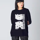 DOTEKKOのT-29 monochrome type:C-W Big Long Sleeve T-Shirt