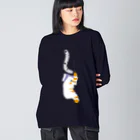 123izmの眠りシロクマ ビッグシルエットロングスリーブTシャツ