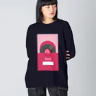 gumiの推し色★Red レコード Big Long Sleeve T-Shirt