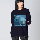 Teal Blue CoffeeのCafe music - Before dawn - Big Long Sleeve T-Shirt