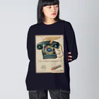 YS VINTAGE WORKSのイタリア　電話ドロップ飴 ビッグシルエットロングスリーブTシャツ