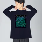 Drecome_Designの星降る森(緑) Big Long Sleeve T-Shirt