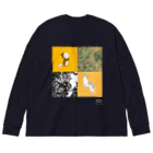 ガクピー堂の犬と蔦（藪とも言う） Big Long Sleeve T-Shirt