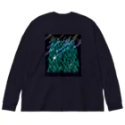 Drecome_Designの星降る森(緑) Big Long Sleeve T-Shirt