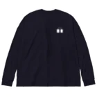 謎はないけど謎解き好きのお店のオープンザドア（白イラスト小） Big Long Sleeve T-Shirt