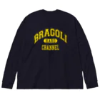 BRAGOLI 旗艦店のカレッジロゴ① Big Long Sleeve T-Shirt