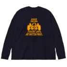 キッズモード某のレトロカーレーサー(イエロー) Big Long Sleeve T-Shirt