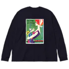 YS VINTAGE WORKSのドイツ国鉄 DB レディー２　日傘 Big Long Sleeve T-Shirt