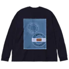 YS VINTAGE WORKSのドイツ・ベルリン　航空便　切手 Big Long Sleeve T-Shirt