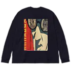 YS VINTAGE WORKSのソビエト　眼鏡　ロシアン・アバンギャルド Big Long Sleeve T-Shirt