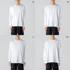 まつのき商店のキャンプの道具B Big Long Sleeve T-Shirt: model wear (male)