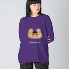 KEDAMONO Lab.のまえがみちゃんBIGロンティー ビッグシルエットロングスリーブTシャツ