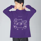 kazeou（風王）のDriving Now(もみじ)白 Big Long Sleeve T-Shirt