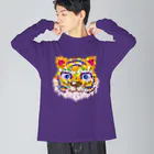 H2Styleのカラフルポリゴン～虎～ Big Long Sleeve T-Shirt