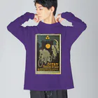 YS VINTAGE WORKSの自転車 in 夜の ベルリン ビッグシルエットロングスリーブTシャツ